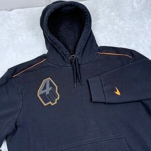McLaren Lando Norris LN4 Hoodie Mens Large Black F1 Racing Graphic Pullover